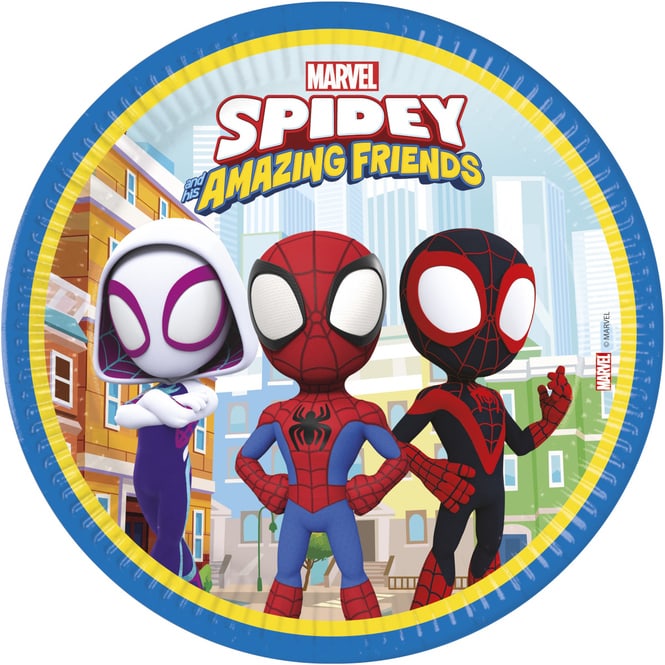 Spidey und seine Superfreunde - 8 Teller - Ø ca. 23 cm