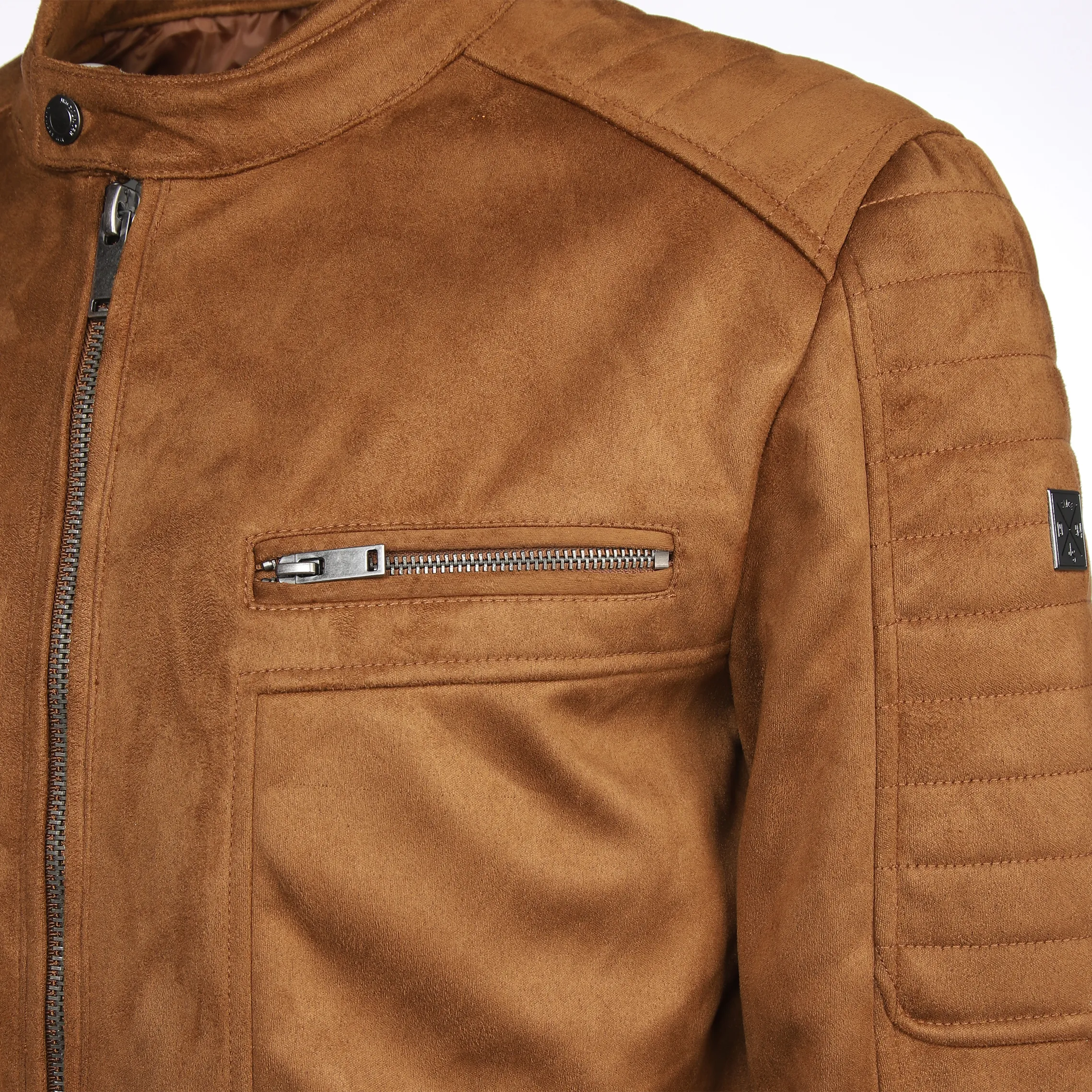 Herren Bikerjacke in Kunstleder