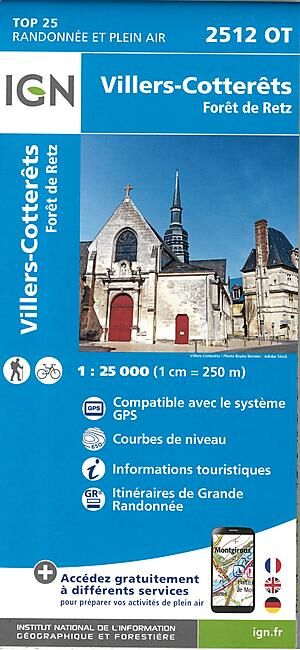 IGN - TOP25 2512OT VILLERS COTTERETS 1 25 000