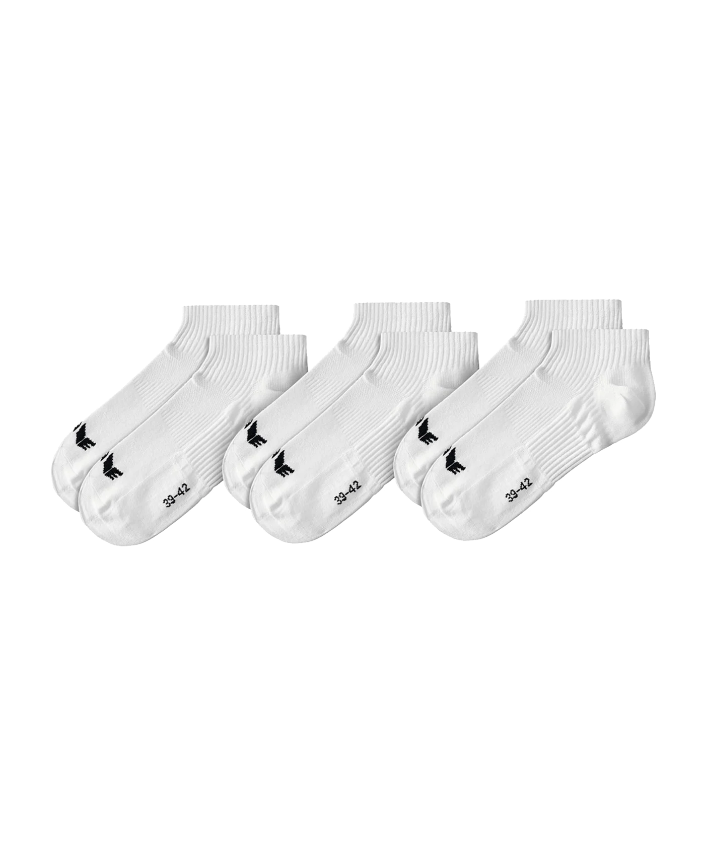 Erima 3-Pack Füßlinge Weiss