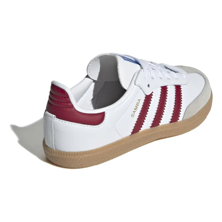 Adidas Baskets Samba Lacets Semelle Gomme | Rouge