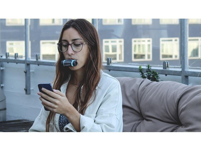 AIROFIT Atemtrainer Active, Schwarz/Weiss Atemtrainer
