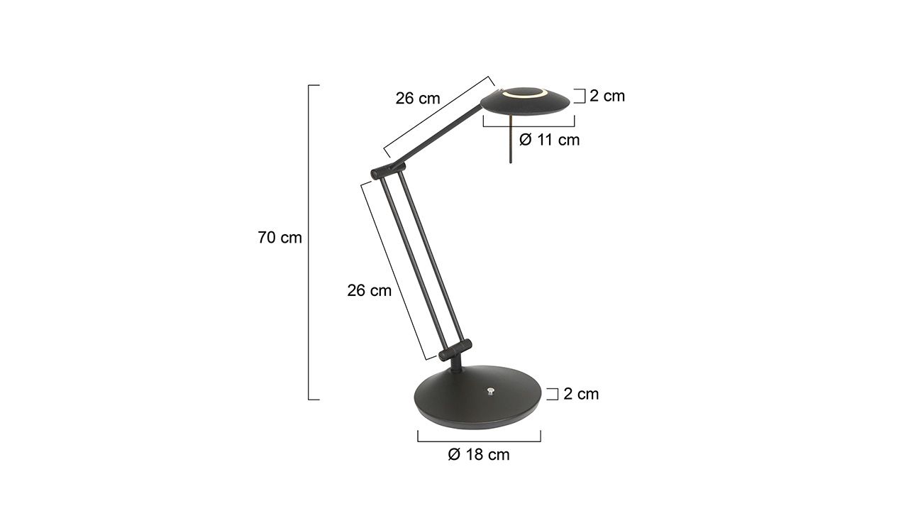 Tafellamp 2109ZW Zodiac ⌀18  x H70 cm