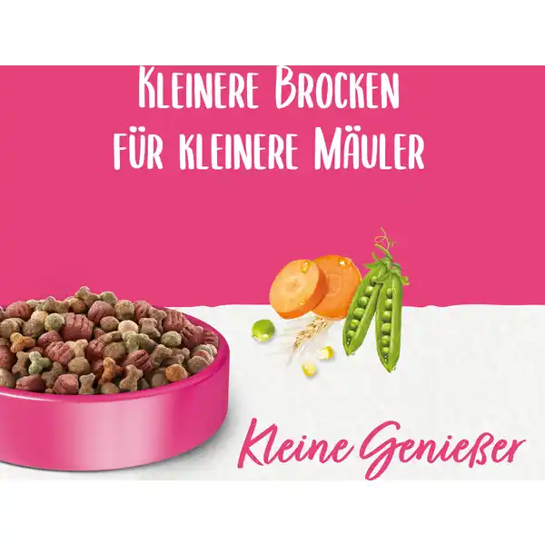 Hundetrockenfutter Kleine Genießer mit Rind und Gartengemüse