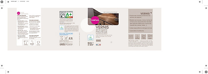 Vernis satin meubles et objets incolore 500ml Colours