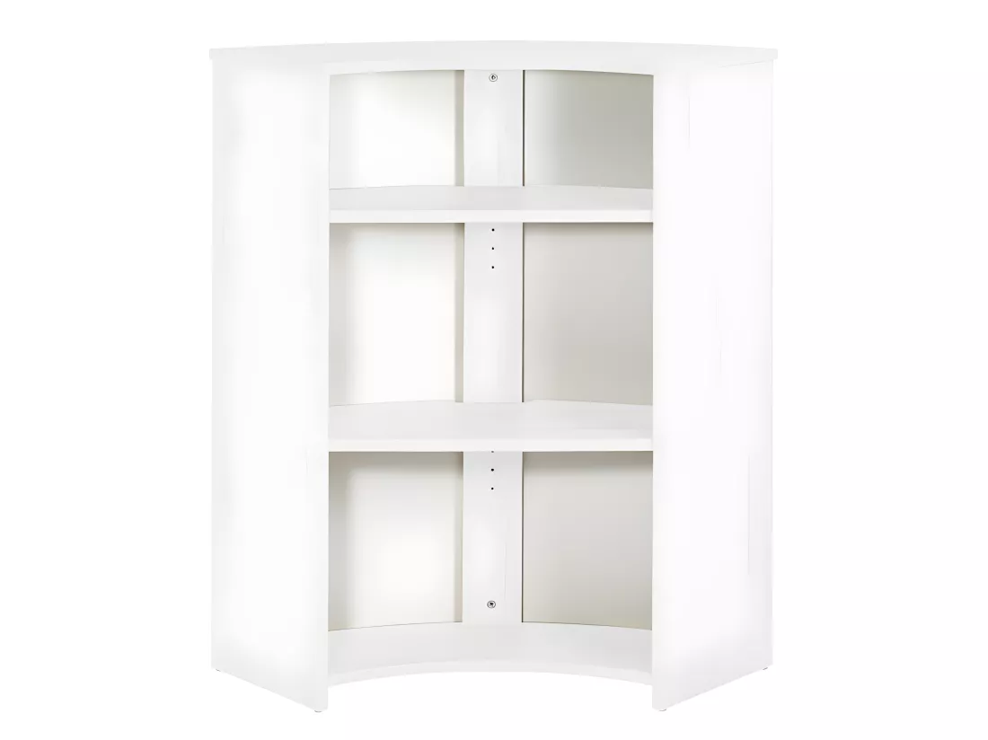 Meuble Comptoir Bar 96 cm Blanc 3 Niches - Coloris: New York 500