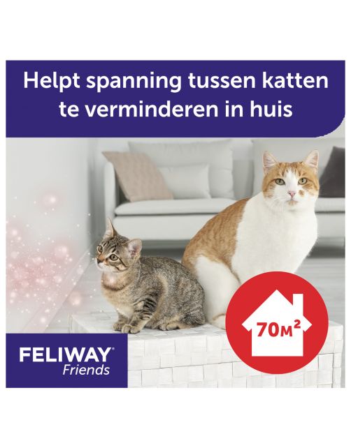 Feliway Friends Startset - Anti stressmiddel - 48ml 1 maand