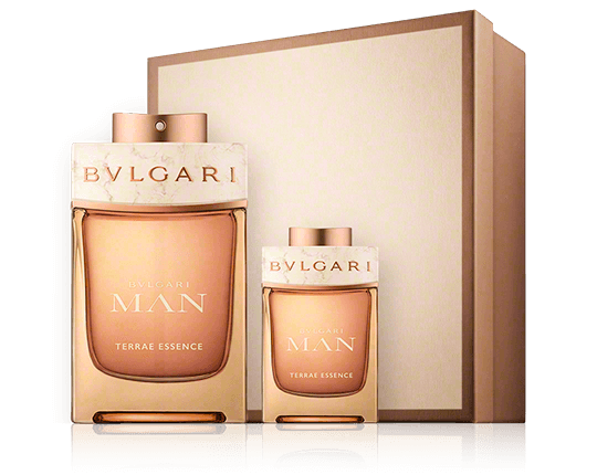 Bvlgari Man Terrae Essence Set mit Mini EdP Spray 100ml-15ml