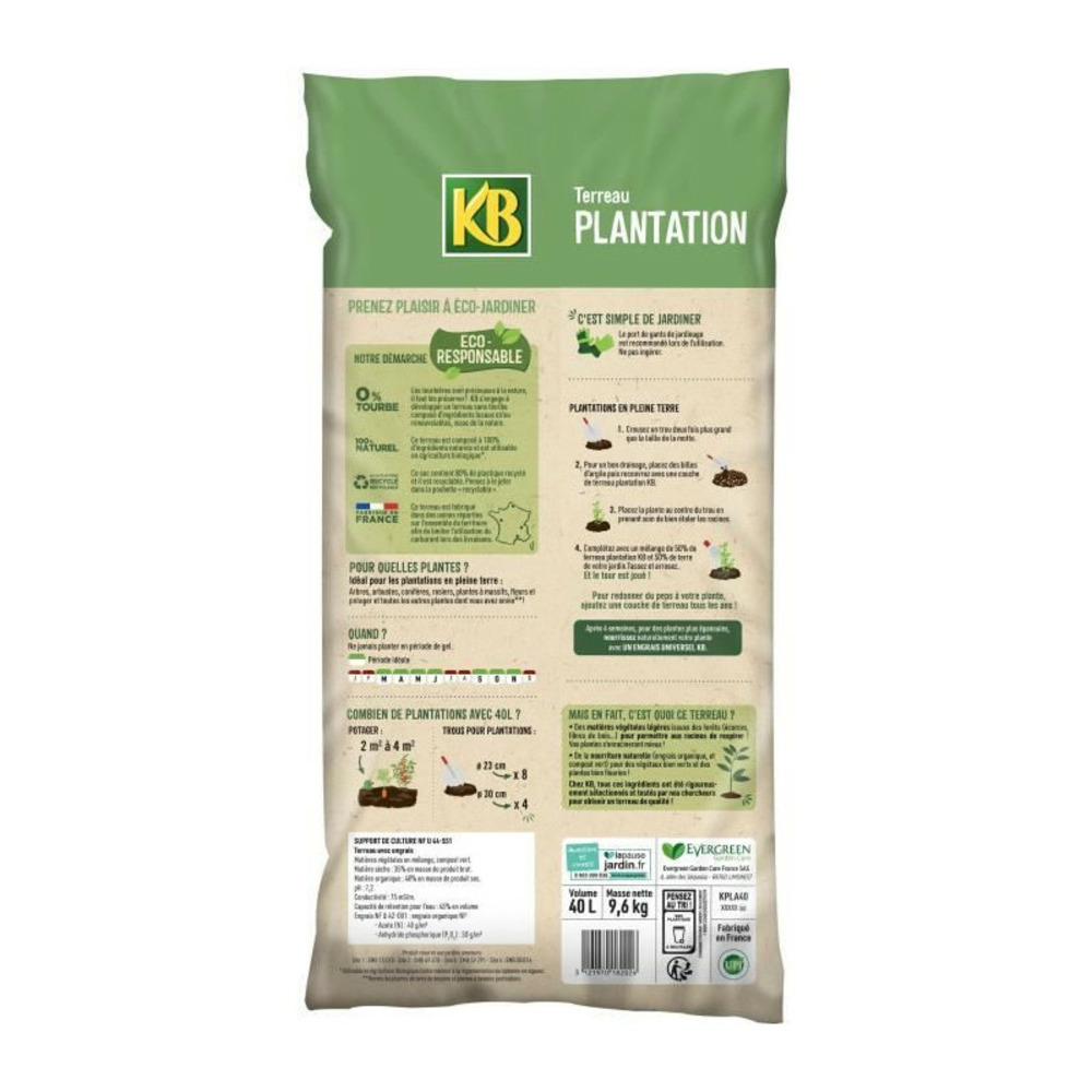 - terreau plantation uab 40l