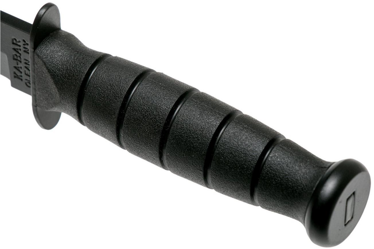 KA-BAR Short 1256, vaststaand mes, lederen foedraal