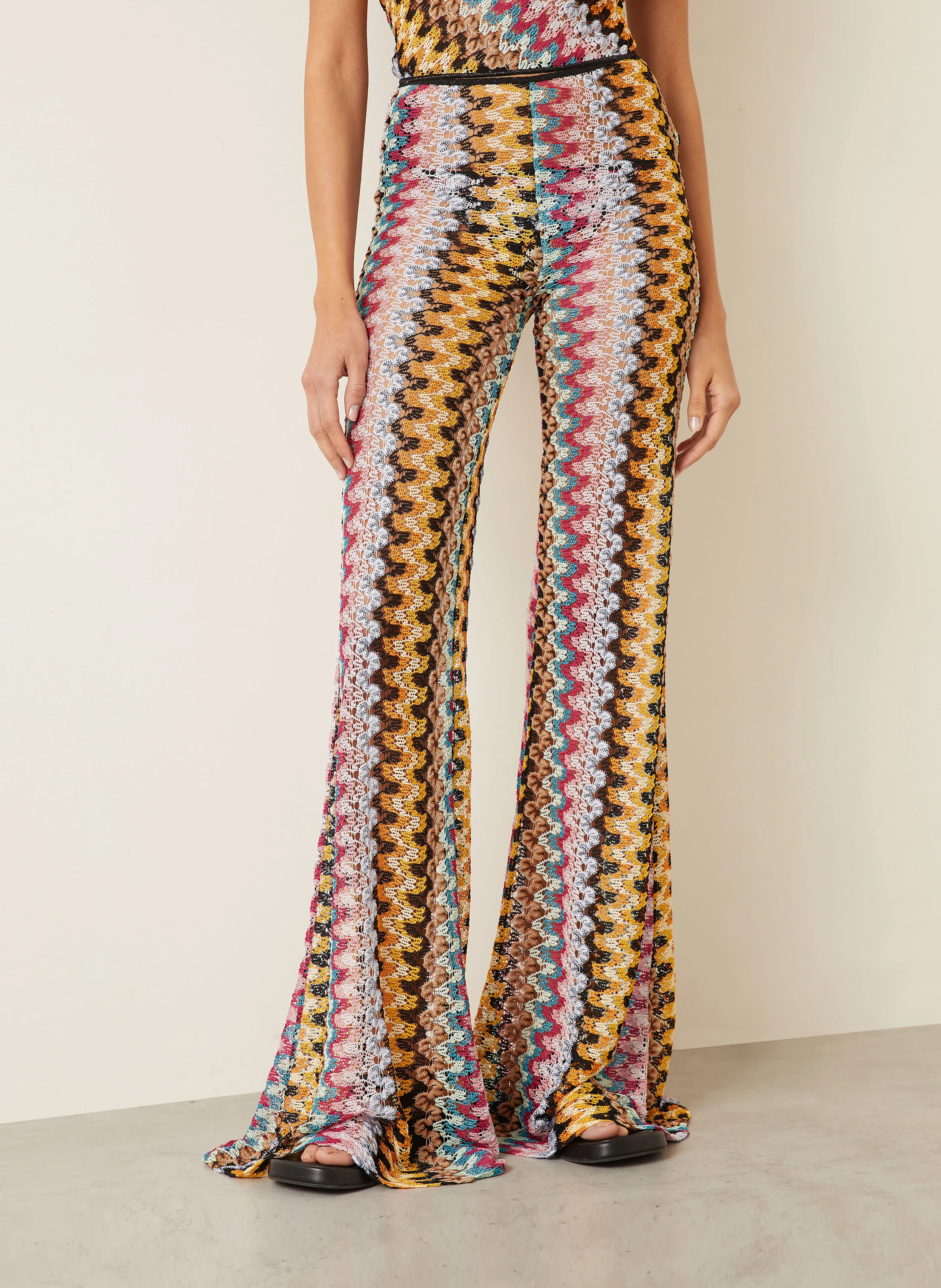 MISSONI Häkelhose mit Glitzergarn