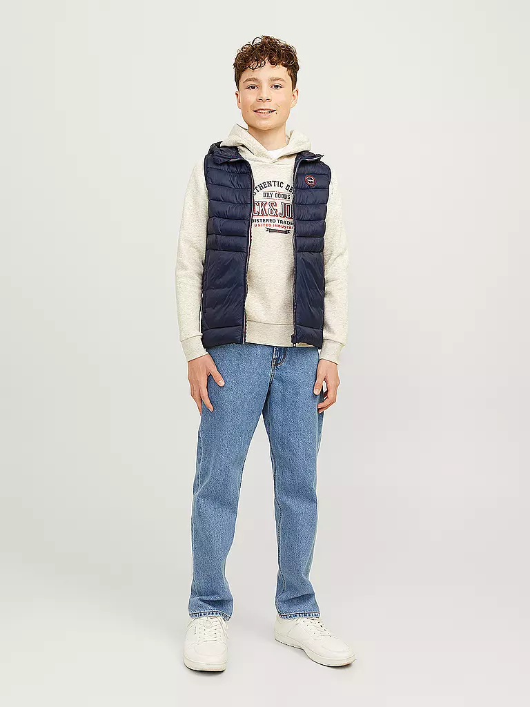 JACK & JONES Jungen Steppgilet JJESPRINT PUFFER dunkelblau