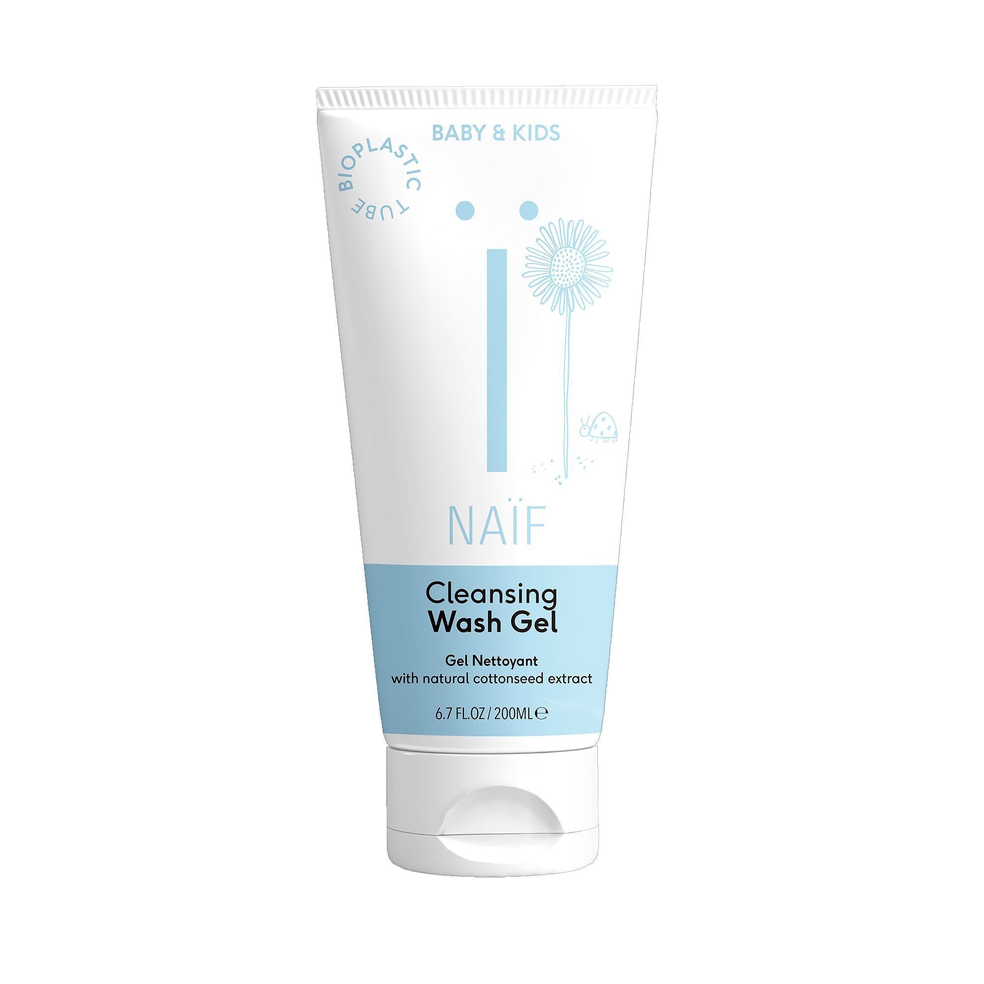 Naïf KIDS-Pflegeserie Wasch Gel - Weiss / B: 7.7 cm x T: 4.8 cm x H: 17.5 cm