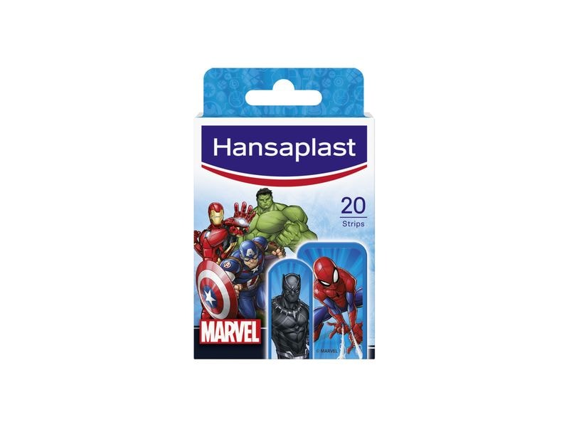 Hansaplast Wundpflaster Marvel 20 Stück Pflaster mit Marvel Figuren