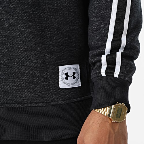 Sweat Crewneck A Bandes 1373814 Gris Anthracite Chiné