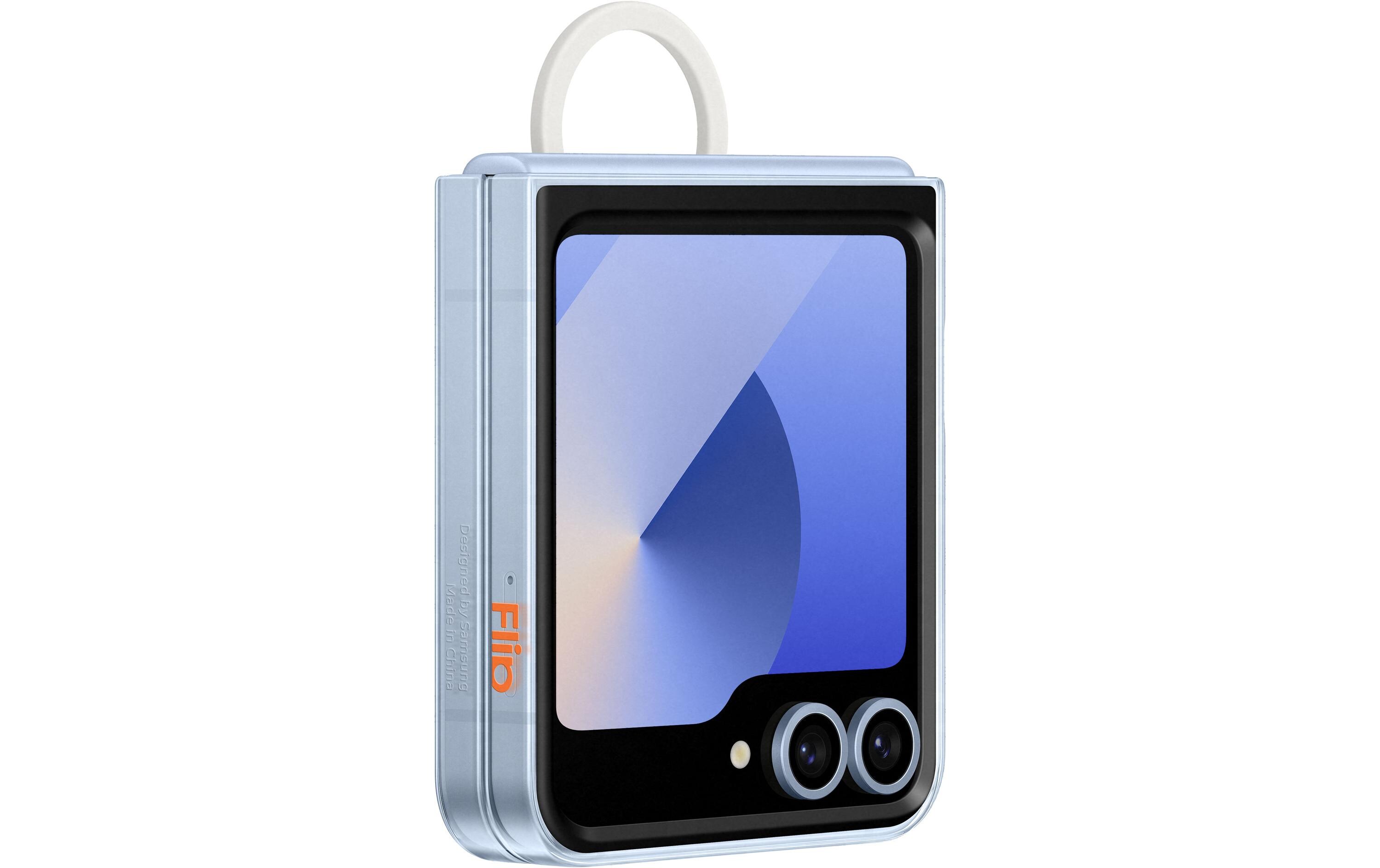 Back Cover Clear Galaxy Z Flip6 ClearTransparente Schutzhülle mit Gadget-Aufsatz für das Samsung Galaxy Z Flip6
