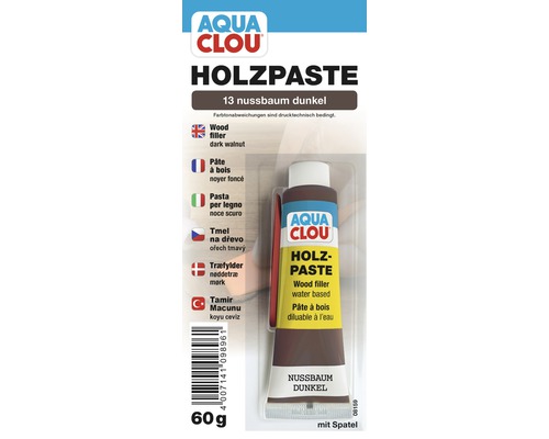 Houtreparatievuller, houtpasta, donker walnoot, 60 g