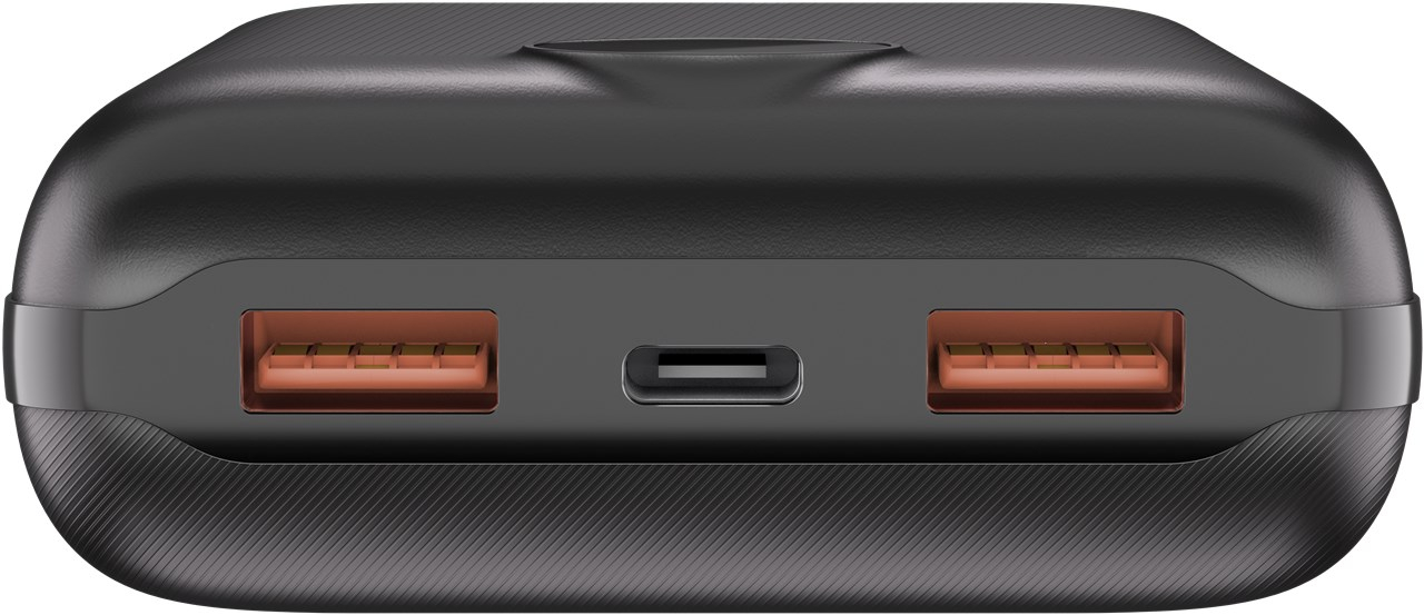 (22.5W) 20000mAh Dual USB A / USB C Powerbank Power Delivery Ladegerät (65869) - Schwarz