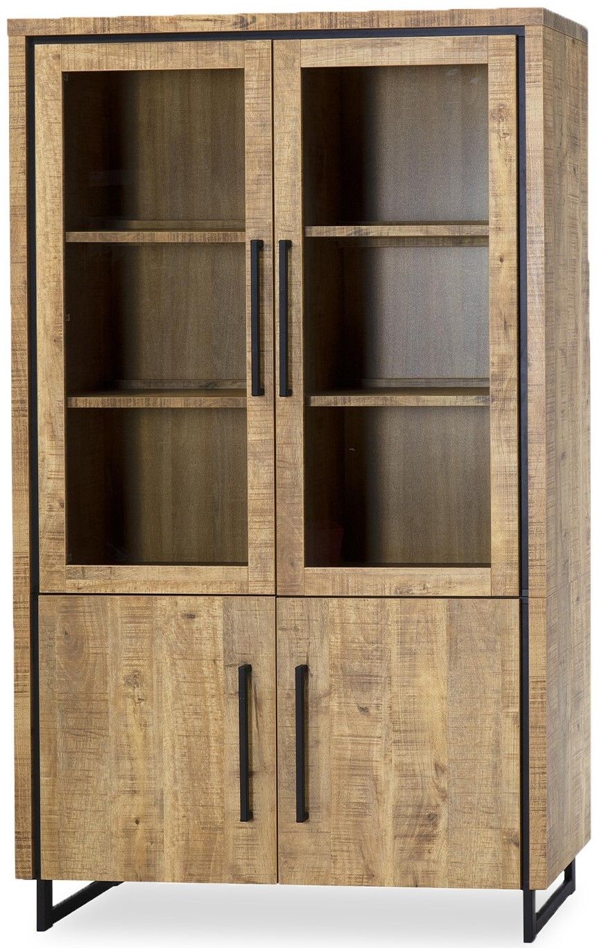 Vitrinekast Lingo - Rimini B118 x D45 x H200 cm