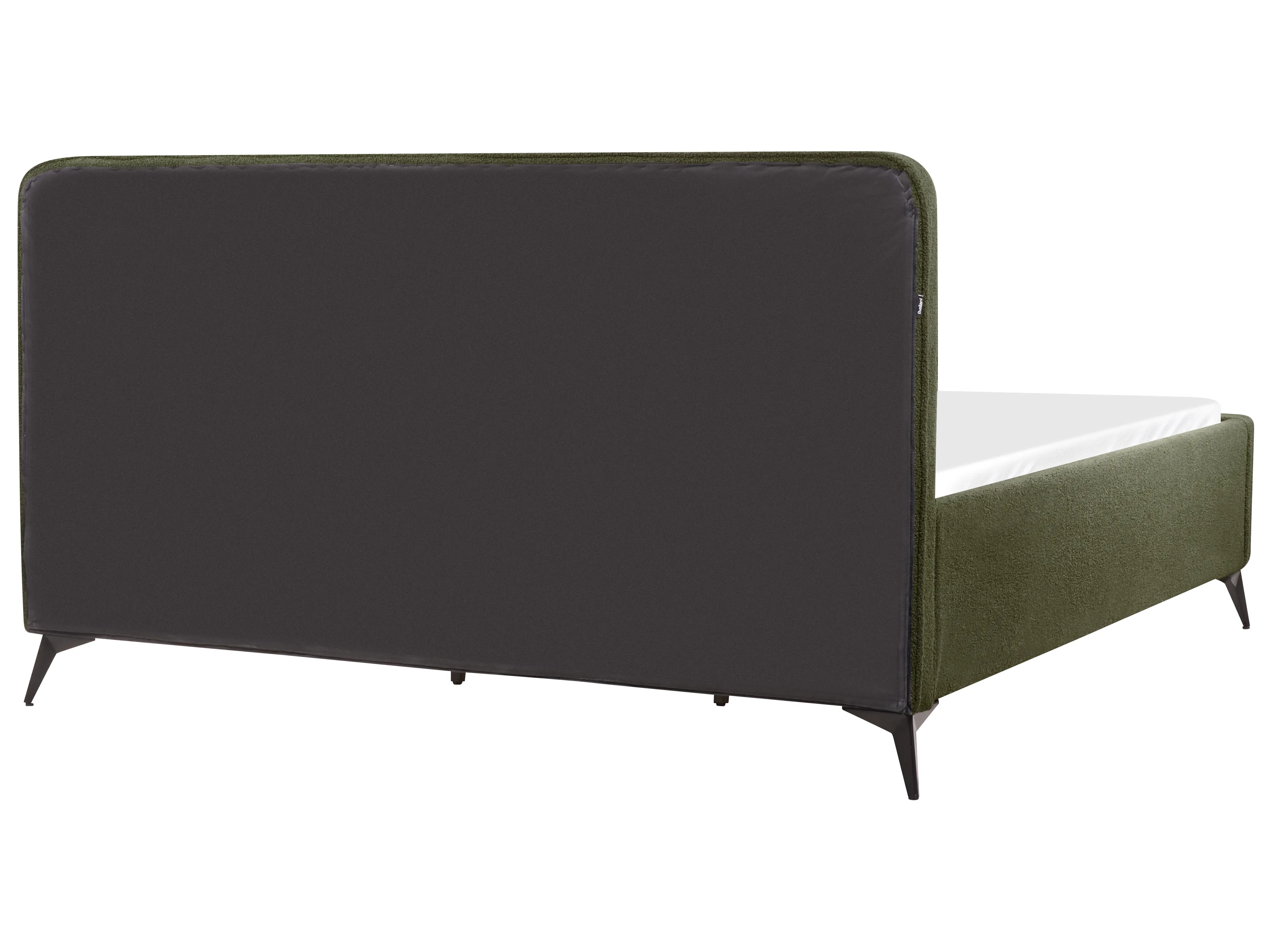 Bed Bouclé VALOGNES 180 x 200 cm Donkergroen