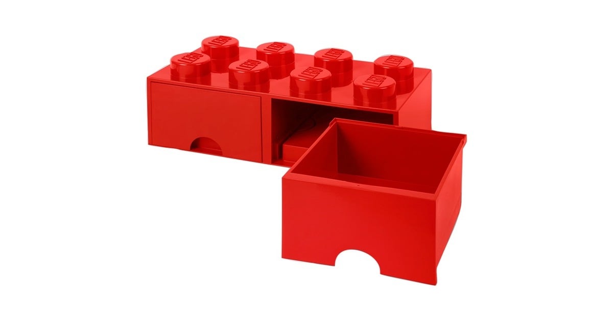 Room CopenhagenLEGO Brick Drawer opbergdoos  (Rood, 8 noppen)