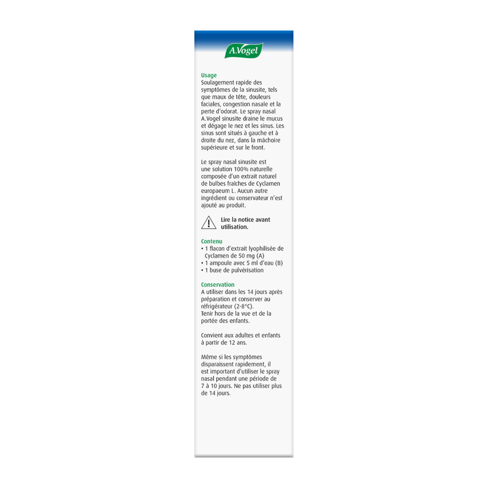 A.Vogel Neusspray Bijholteontsteking50 mg