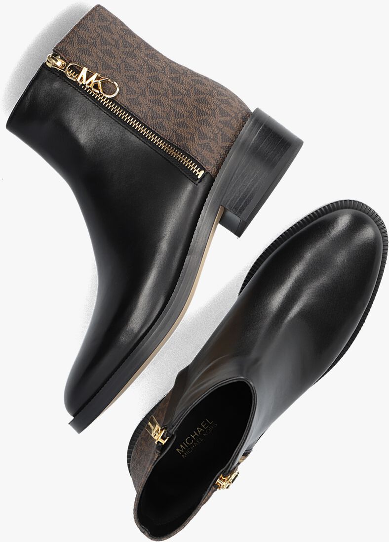 MICHAEL KORS zwarte michael kors enkellaarsjes regan flat bootie