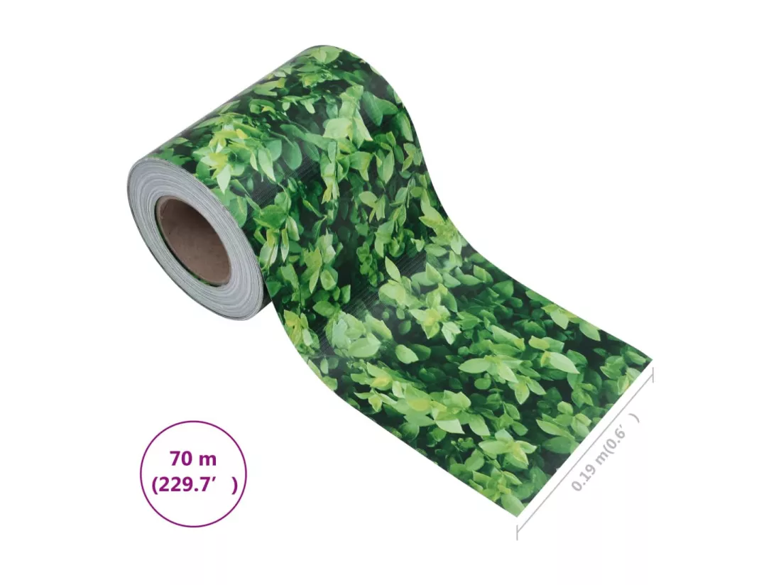 écran d'intimité de jardin PVC 70x0,19 m Vert