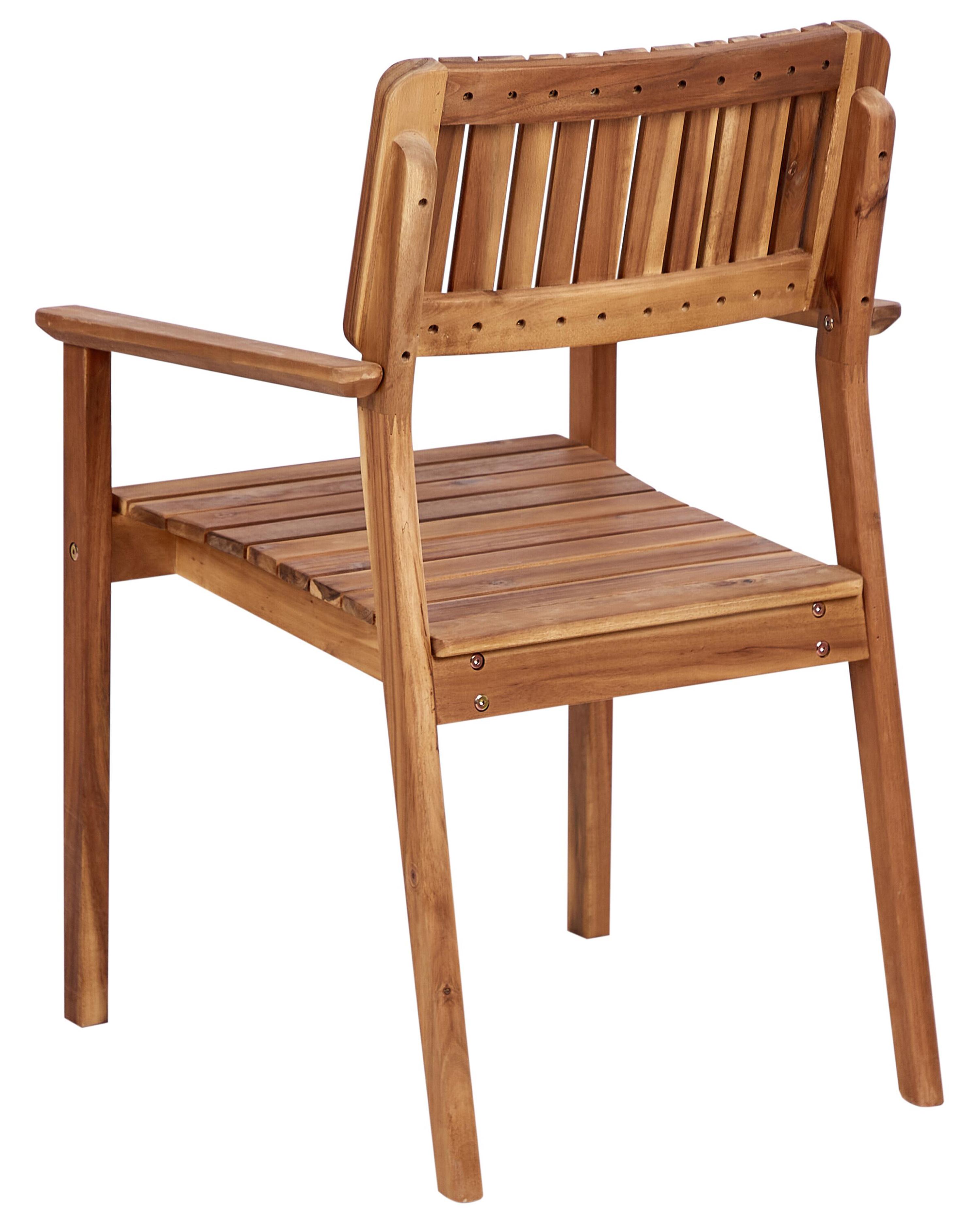 Set van 4 tuinstoelen AGELLO Acaciahout Bruin