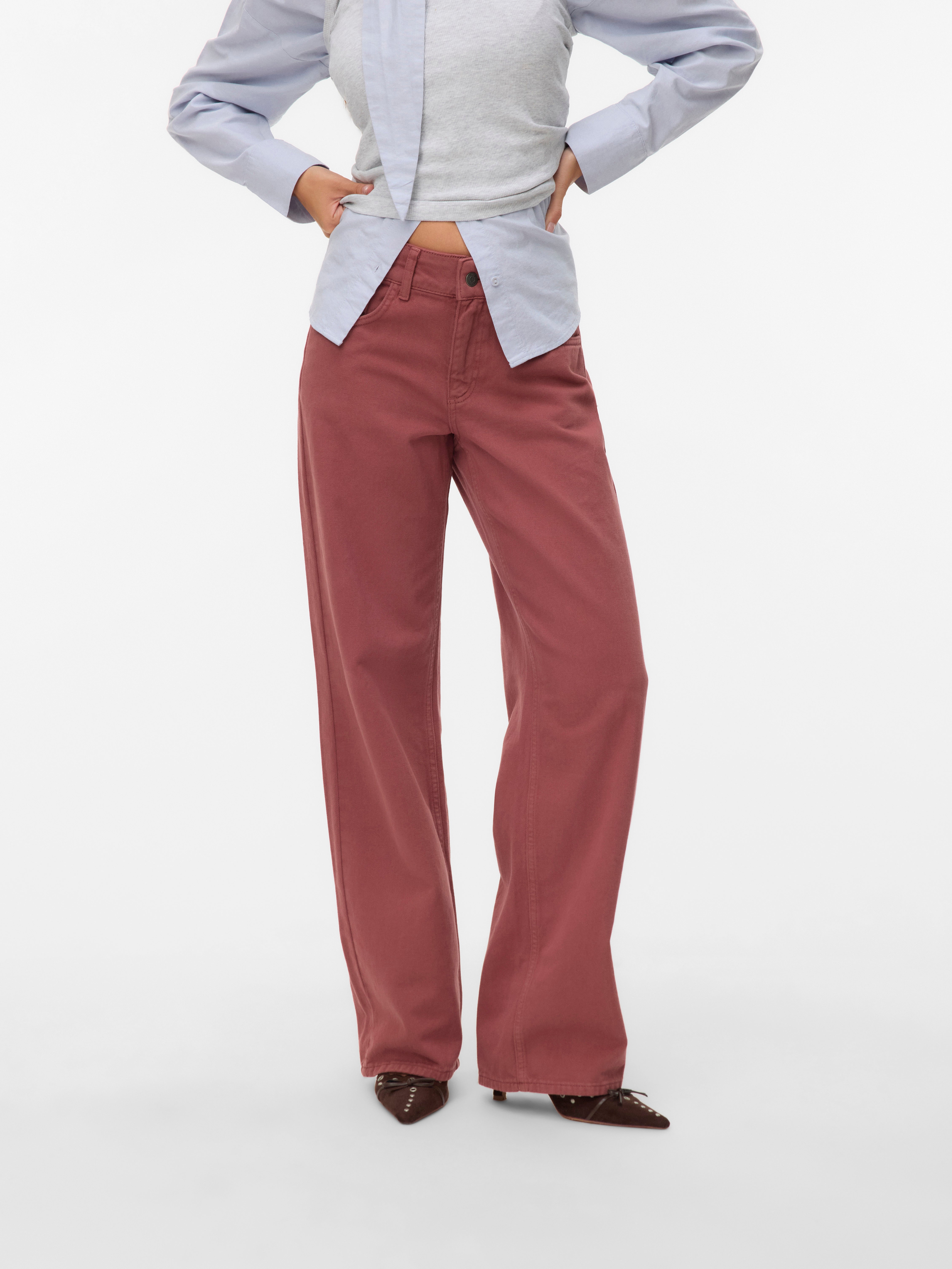 SNRANCY Mid rise Wide leg fit Jeans