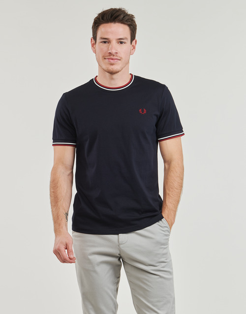 Fred Perry - TWIN TIPPED T-SHIRT - Marine