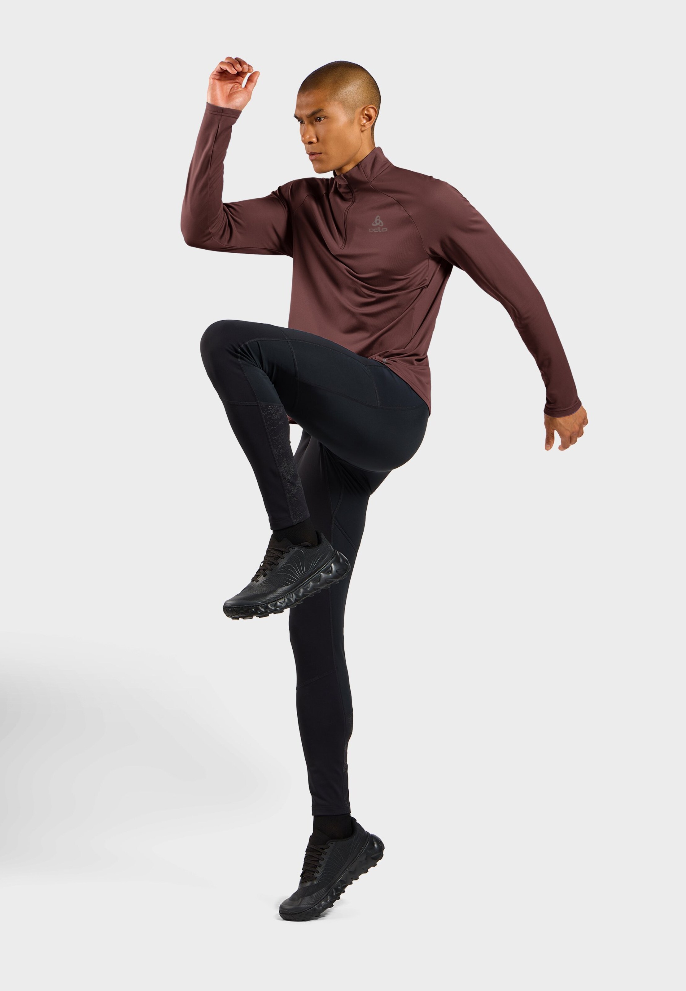 Essentials Ceramiwarm Mid Layer mit Halbreissverschluss in fudge