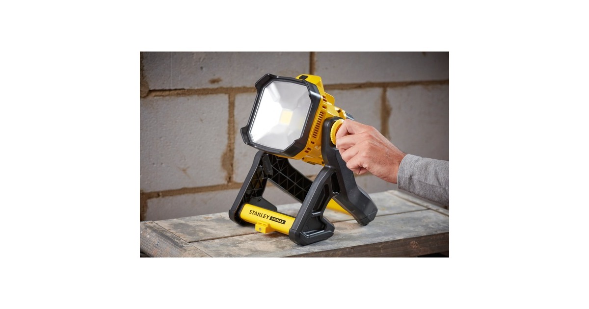 StanleyFATMAX V20 18V Werklamp  (Geel/zwart, Accu en oplader niet inbegrepen)