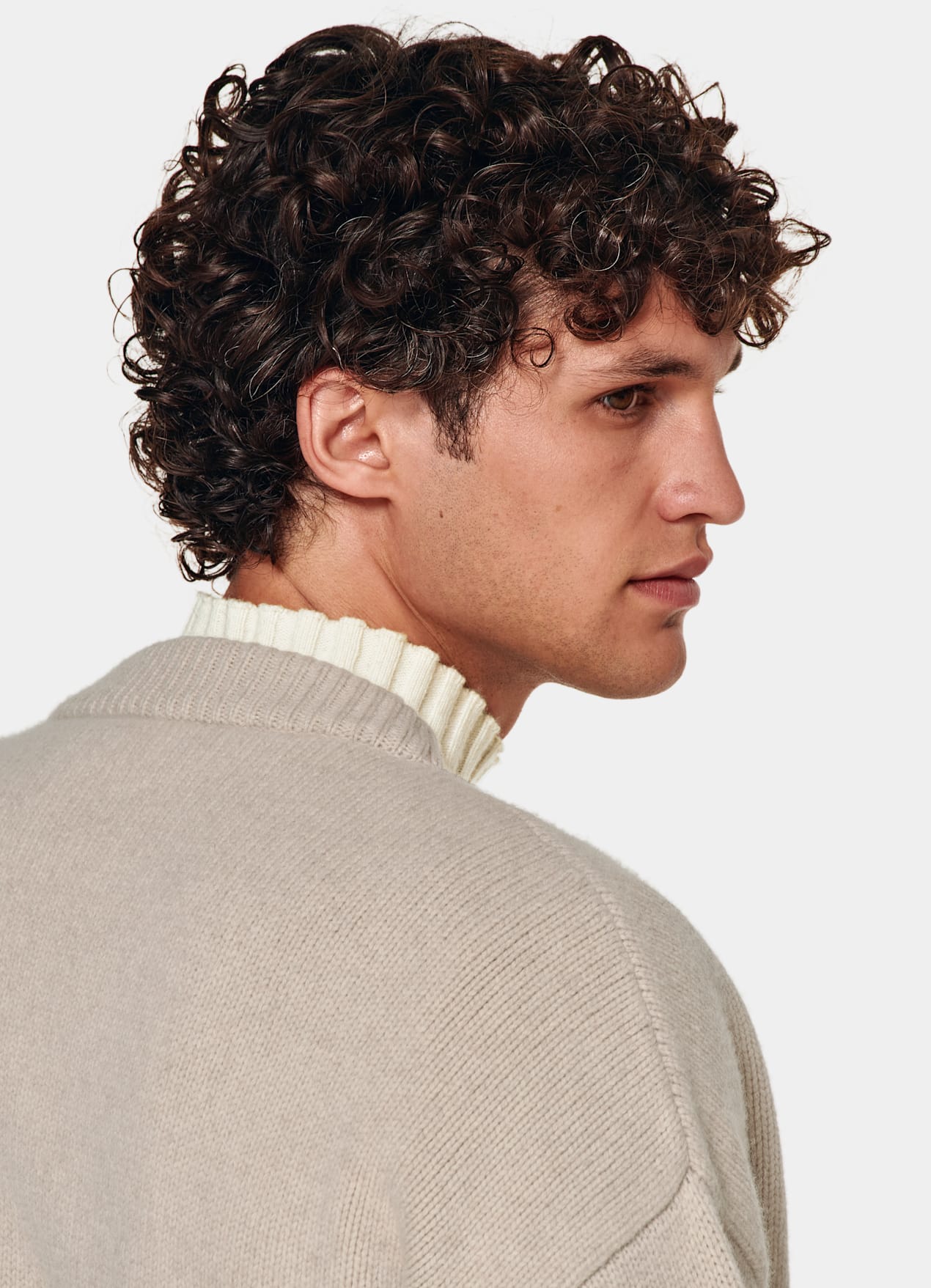 Cardigan oversize Merino sable