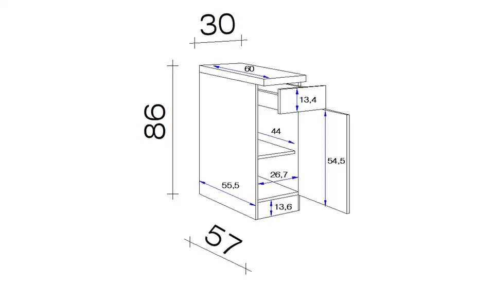 Unterschrank Ede 30 cm