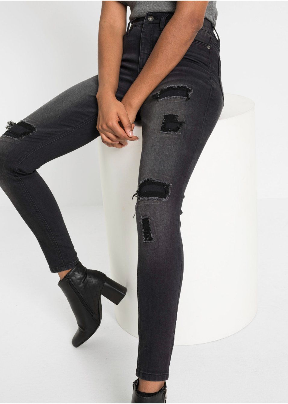 Jean Skinny avec effets déchirés
