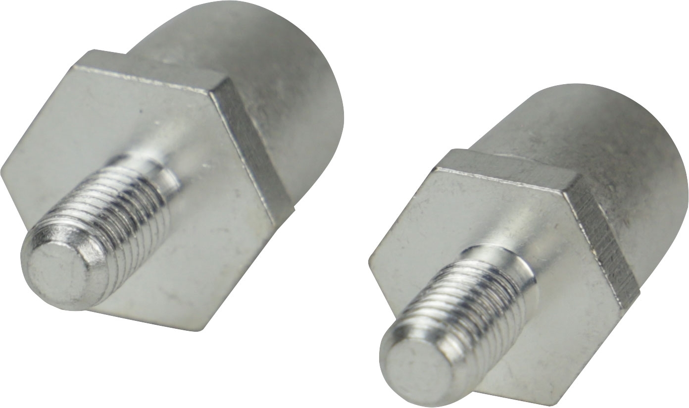 Adapter M8 Innengewinde Rundpol (1 Paar)