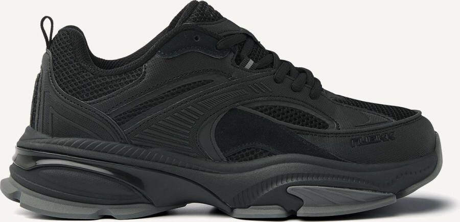 NUBIKK Lage Sneakers Heren Comet Runner Men Maat: 41 Materiaal: Leer Kleur: Zwart