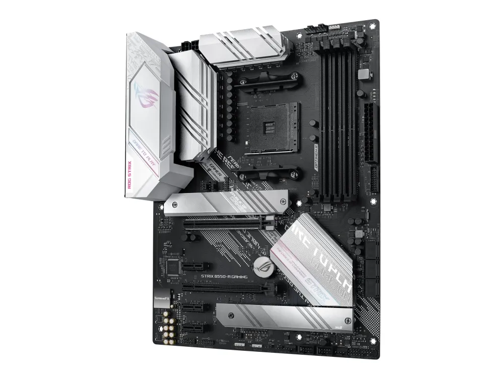 ASUS ROG STRIX B550-A GAMING - Bundkort - ATX - Socket AM4 - AMD B550 Chipset - USB-C Gen2, USB 3.2 Gen 1, USB 3.2 Gen 2 - 2.5 Gigabit LAN - onboard grafik (CPU påkrævet) - HD Audio (8-kanaler)