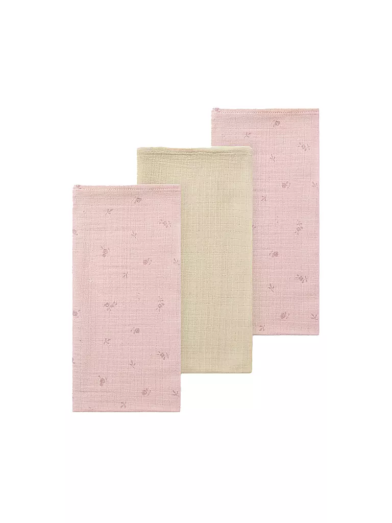 NAME IT Stoffwindel - Mulltuch 3er Pkg parfait pink rosa