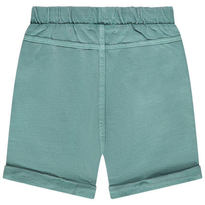 Bermuda en molleton uni pour bébé garçon - Kaki