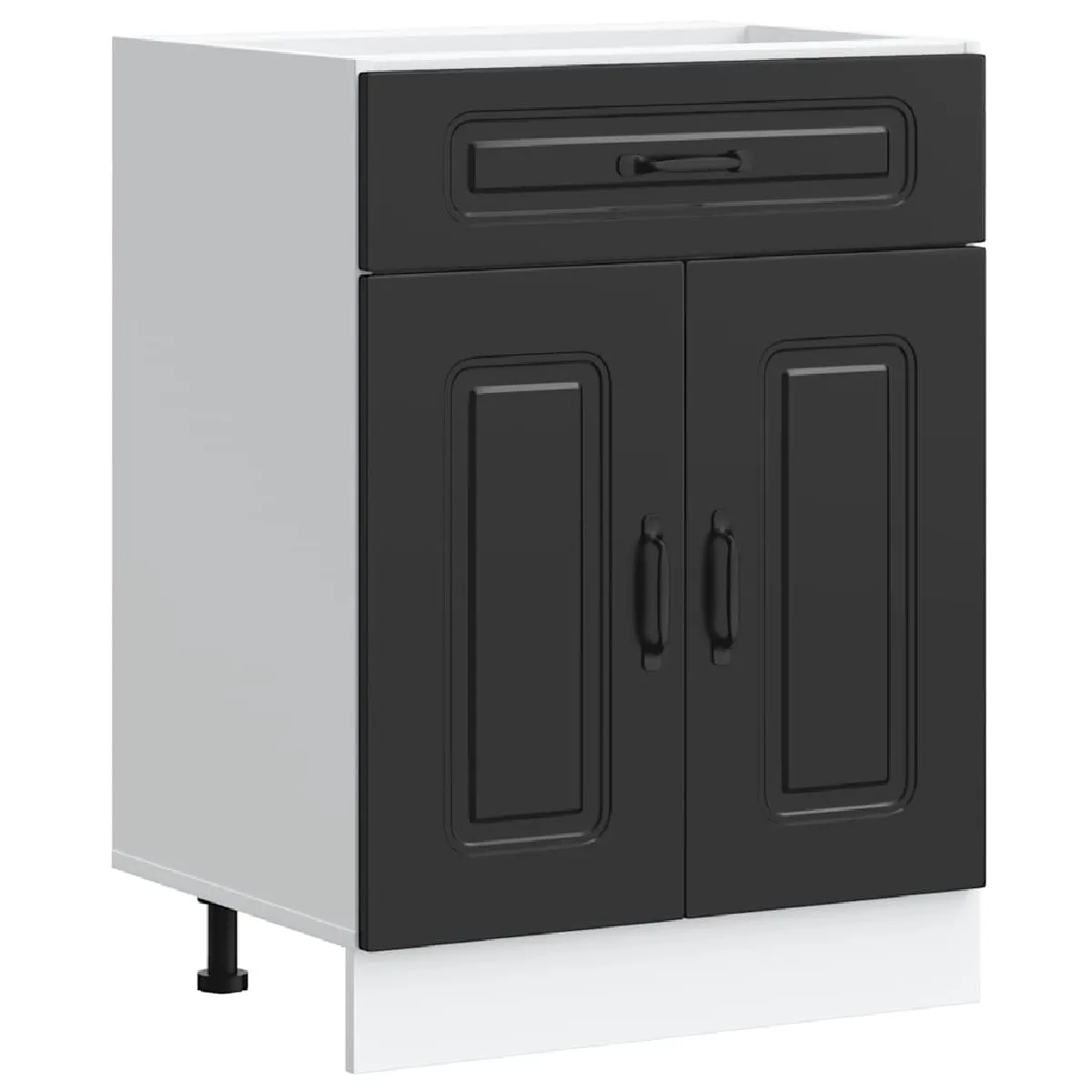 VidaXL Armoire Cuisine Kalmar Noir