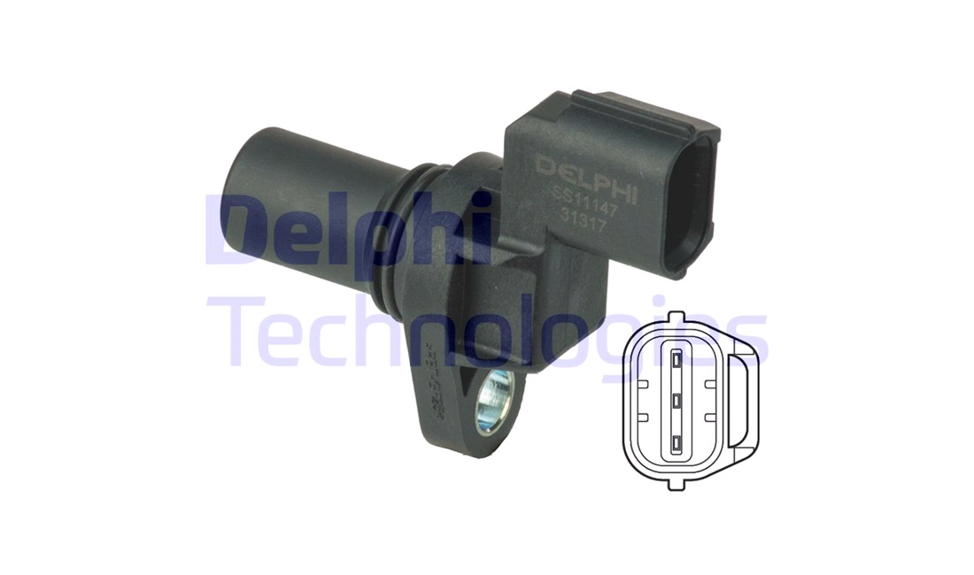 Sensor, knastakselposition