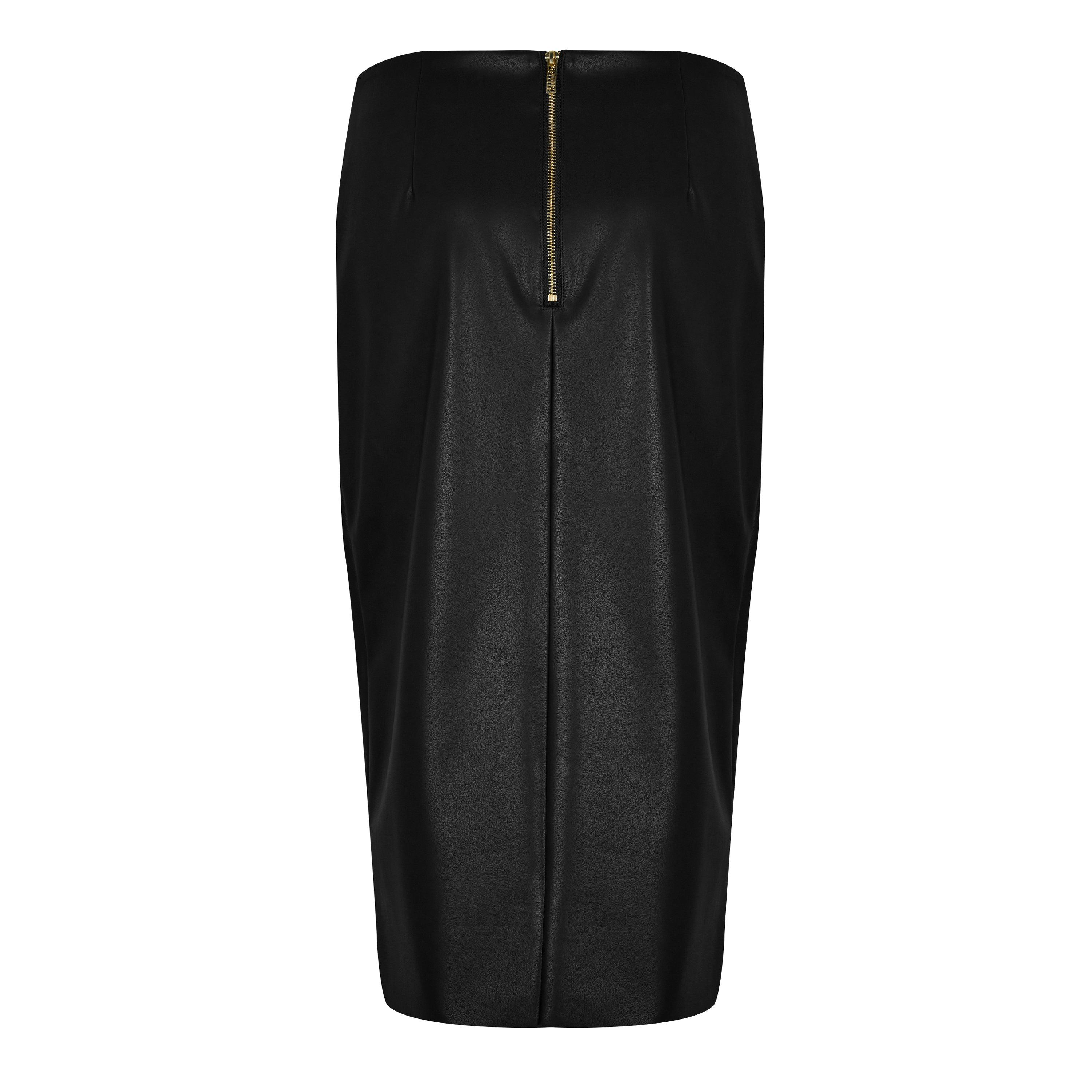 Biba PU Midi Skirt