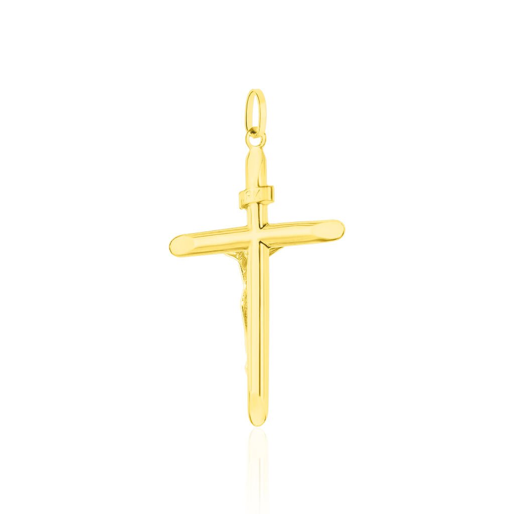 Pendentif Damian Croix Or Bicolore