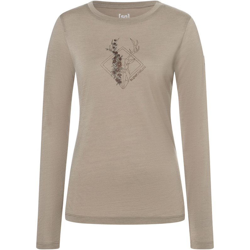 Super.Natural Damen Deer Art Longsleeve