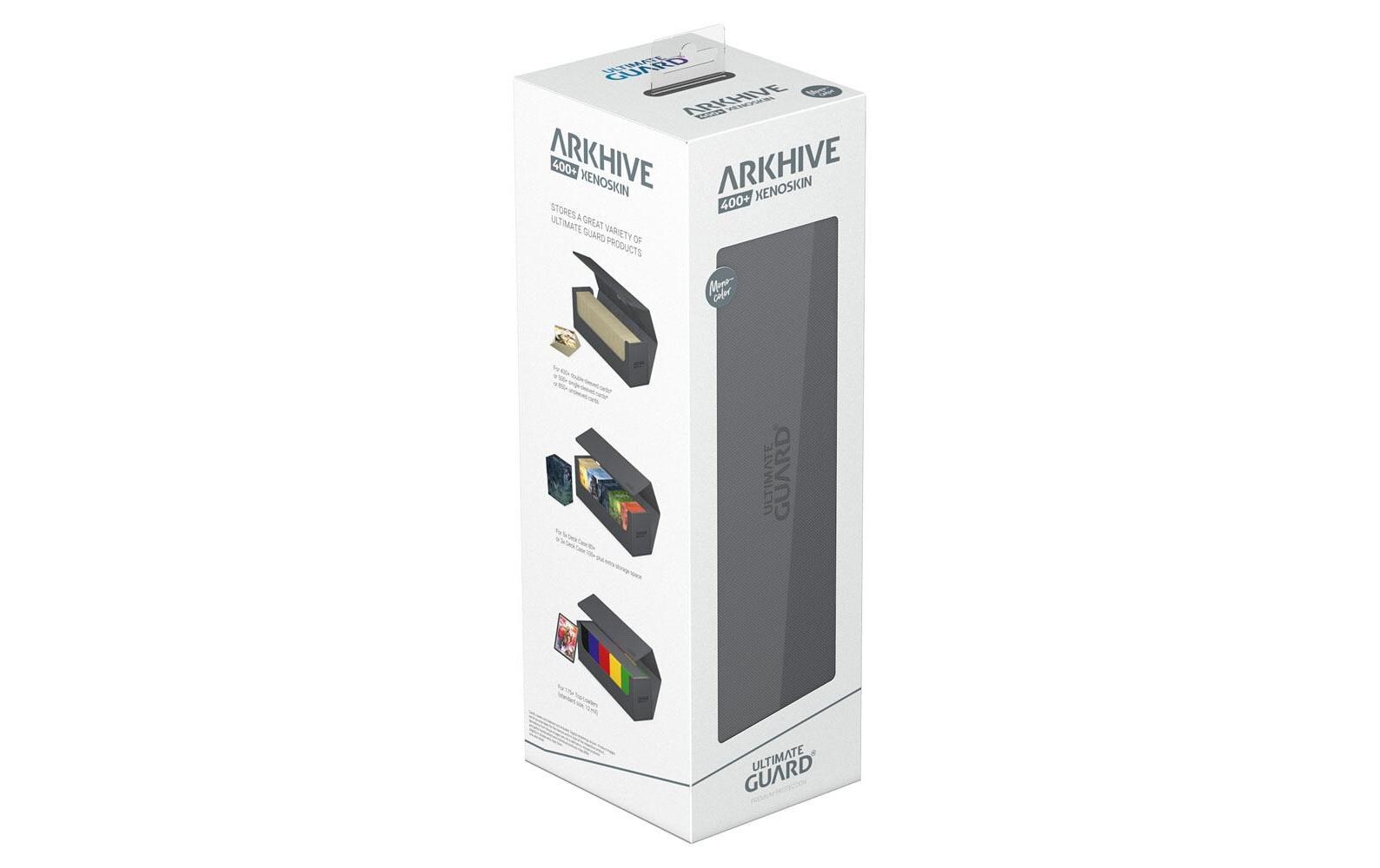 Kartenbox XenoSkin Arkhive Monocolor 400+ GrauHochwertige Box für Sammelkarten in Standardgrösse