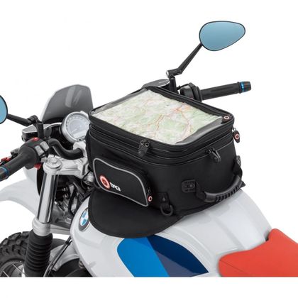 Sacoche réservoir Q Bag Tank Bag 01 magnet Strap (12 à 23 Litres) Universel - Noir