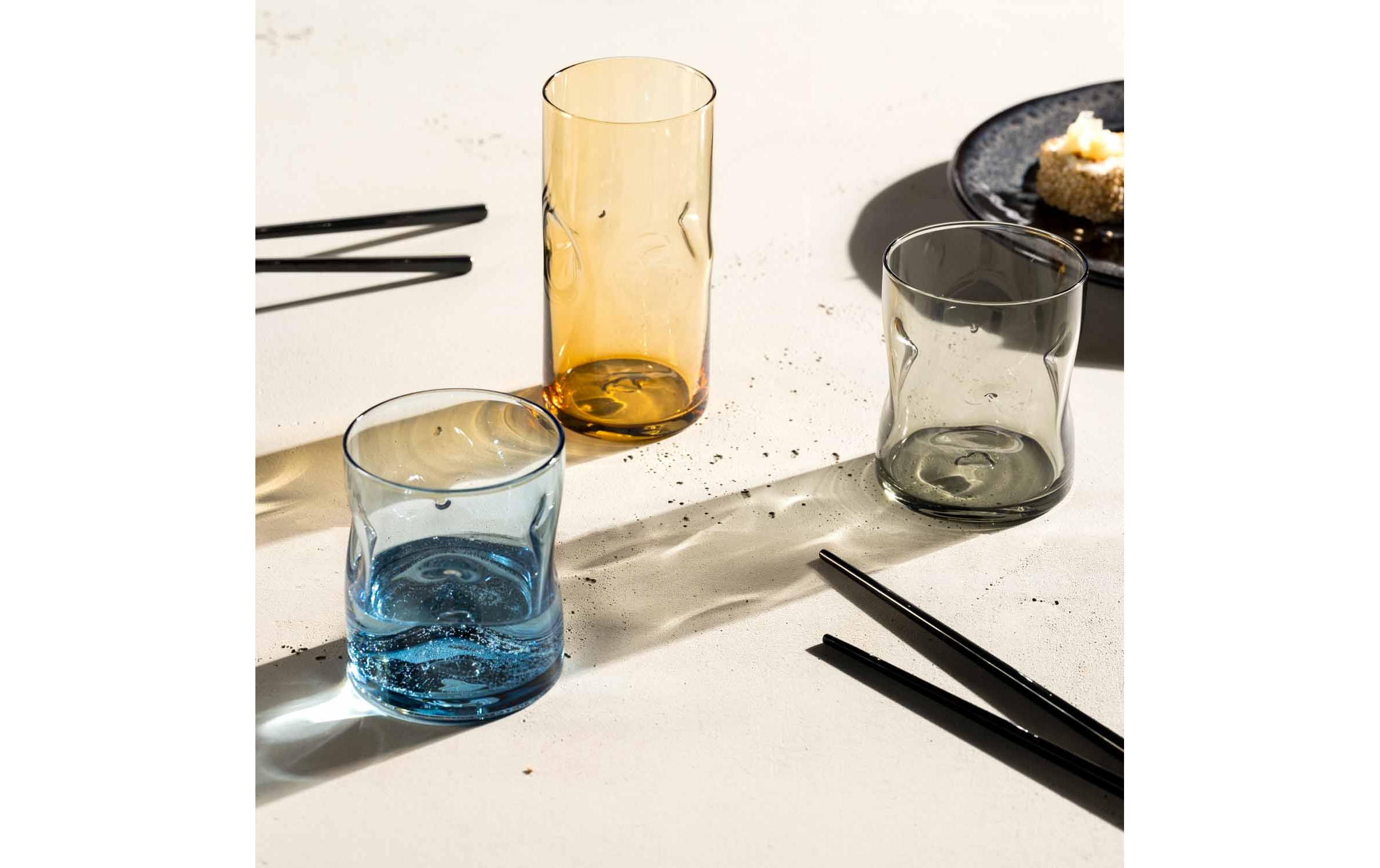 Trinkglas Vesuvio 300 ml, 4 Stück, GrauWhiskybecher-Set