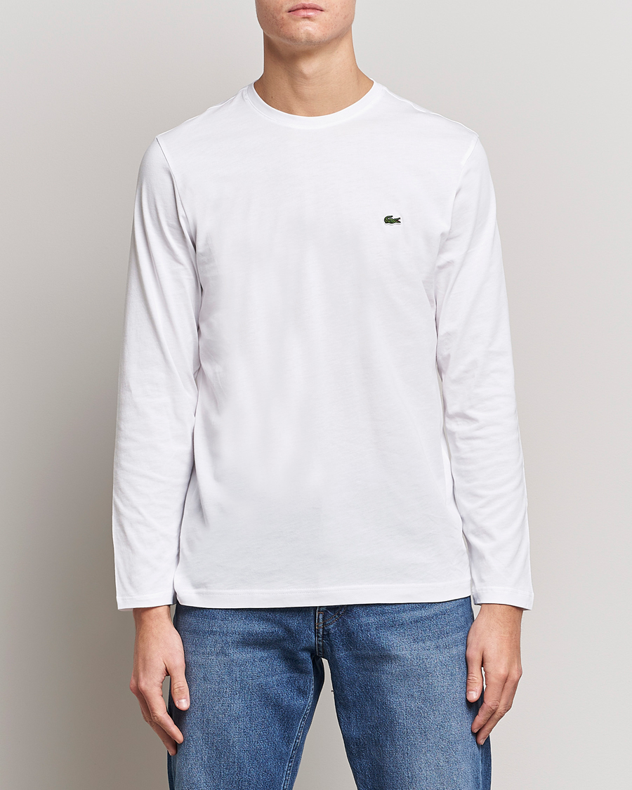 Lacoste Long Sleeve Crew Neck T-Shirt White
